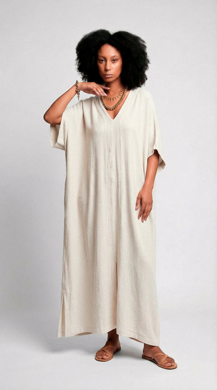 Kaftan Longo Falésias Off White