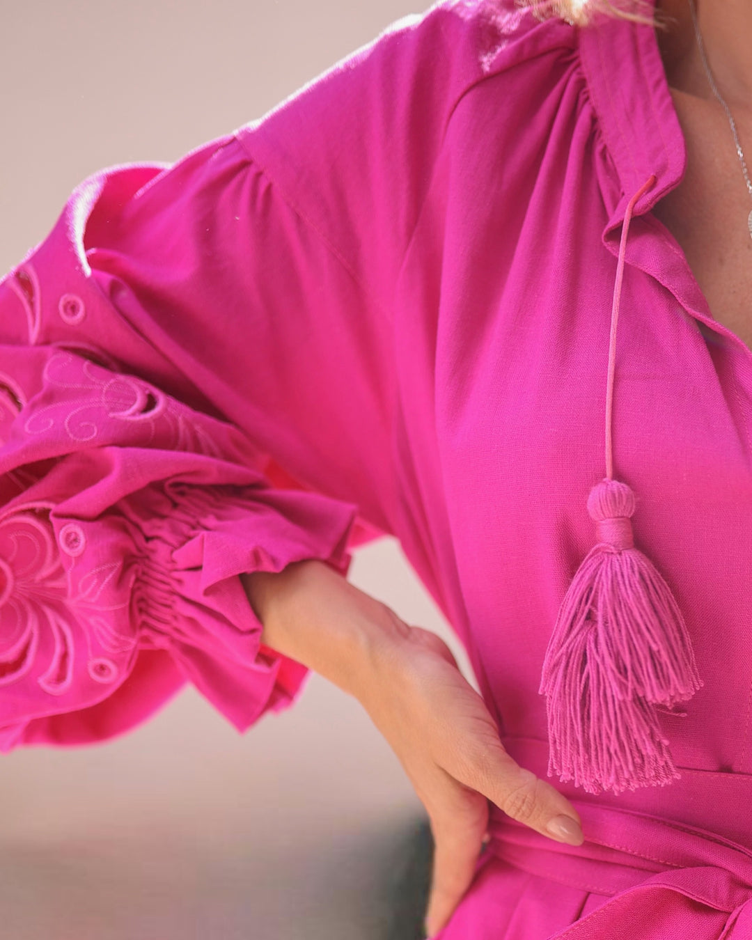 Vestido Richelieu Rosa Pink