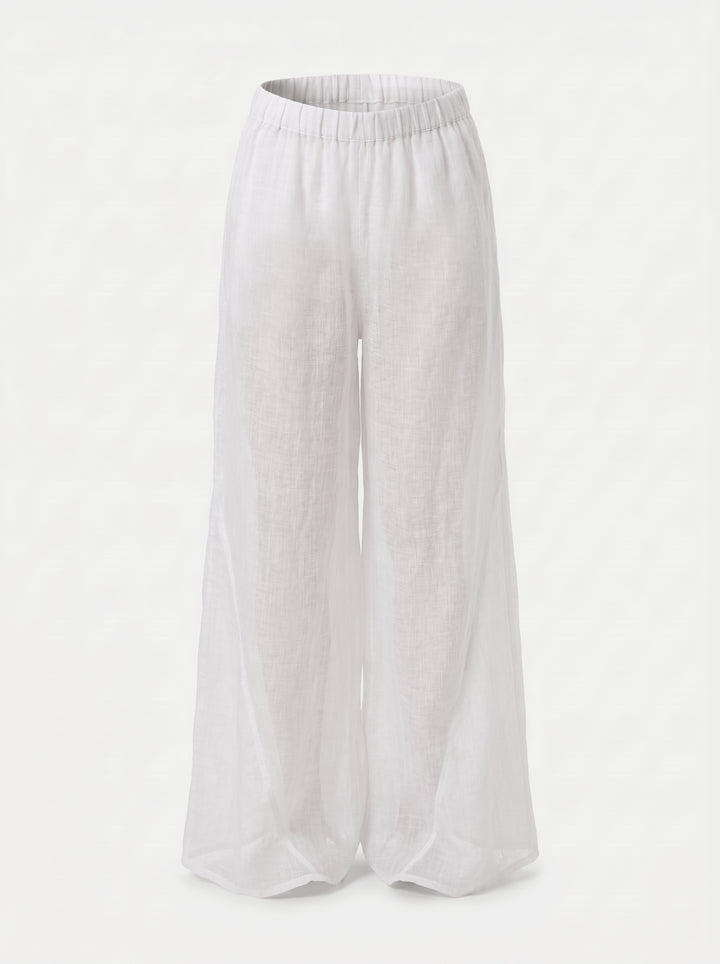 Calça Brigite Gaze de Linho Branco