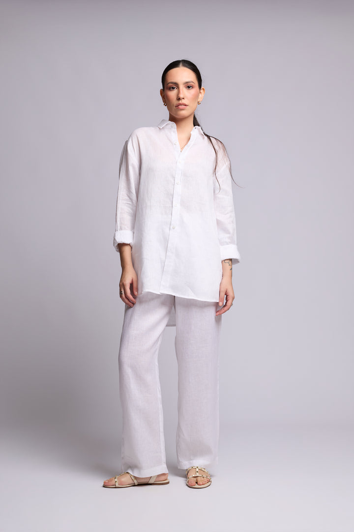 Calça Quitéria Linho Branco