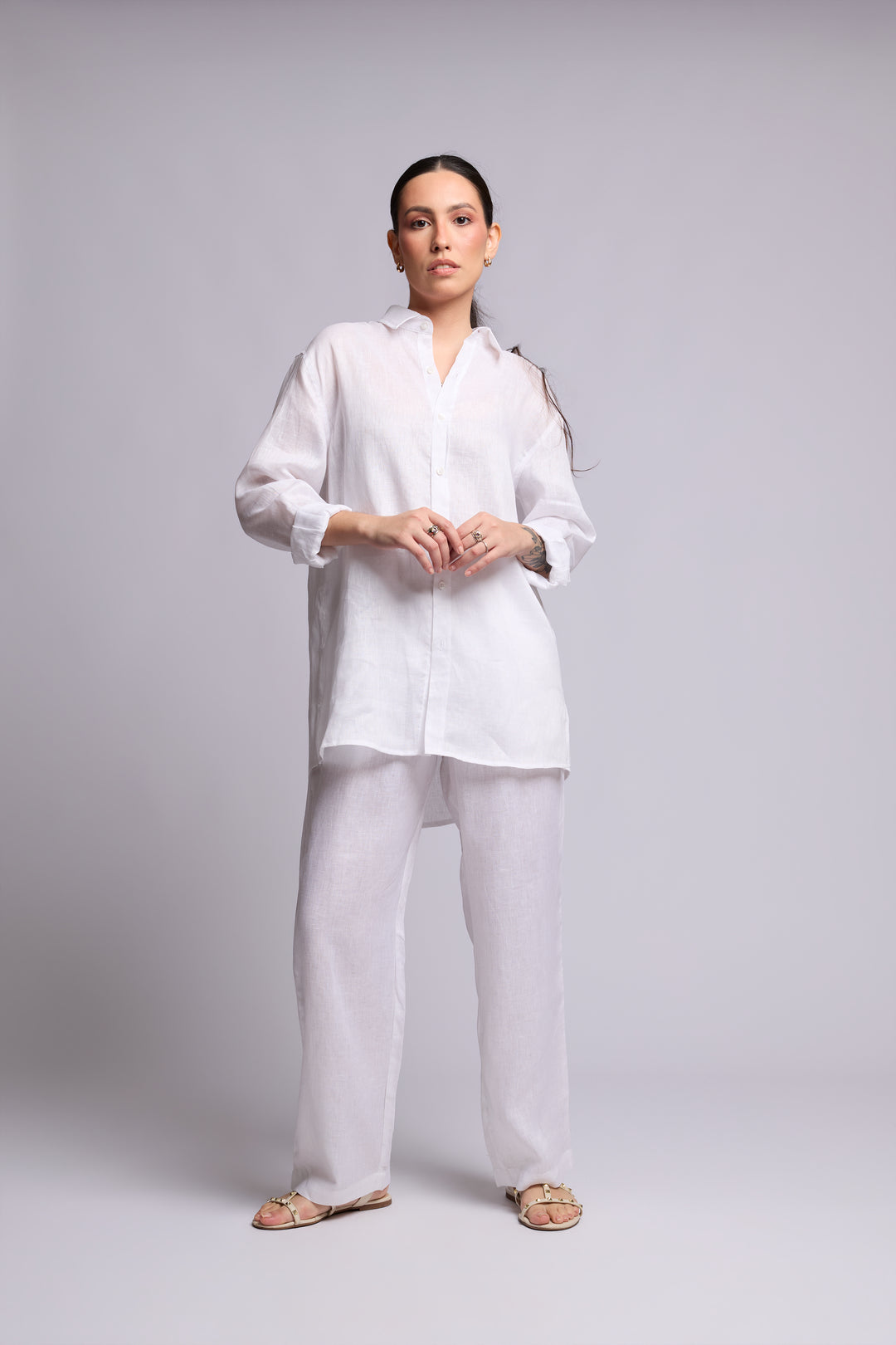 Calça Quitéria Linho Branco