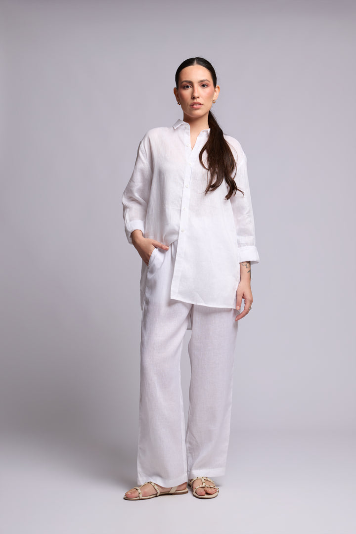 Calça Quitéria Linho Branco