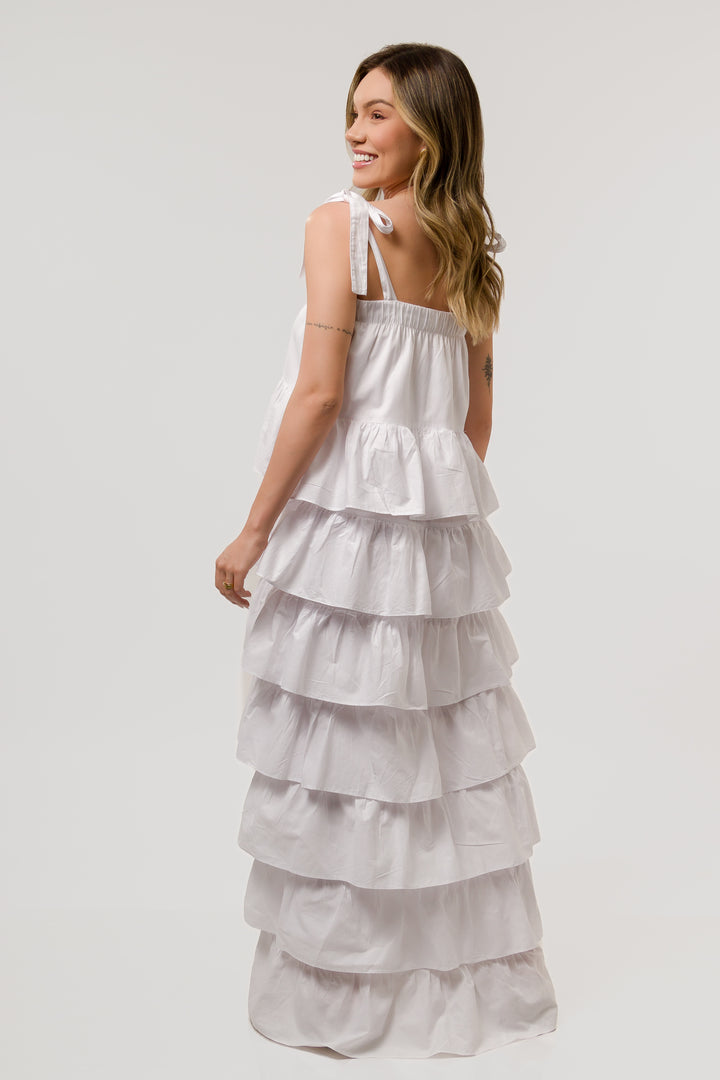 Vestido Malca Longo Branco