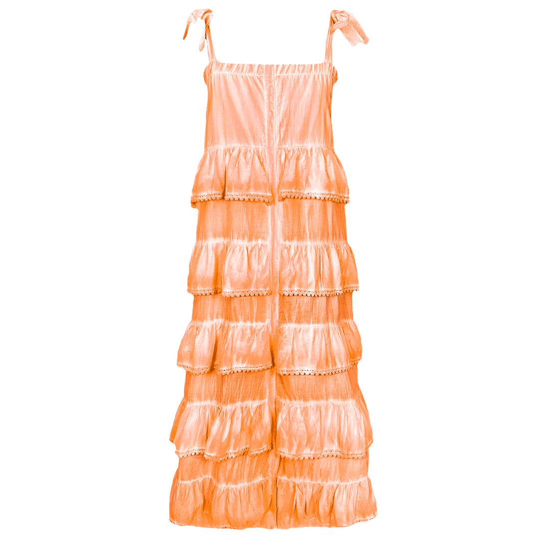 Vestido Greta Midi Laranja