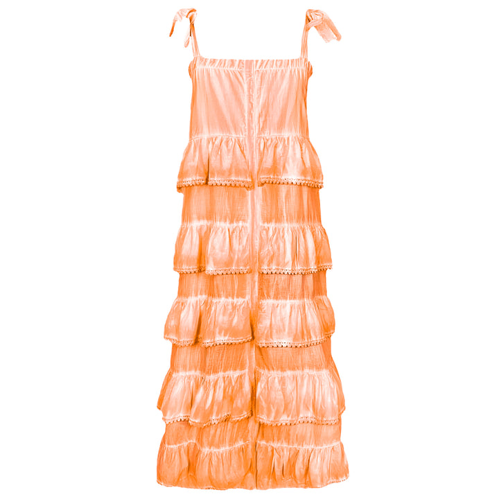 Vestido Greta Midi Laranja