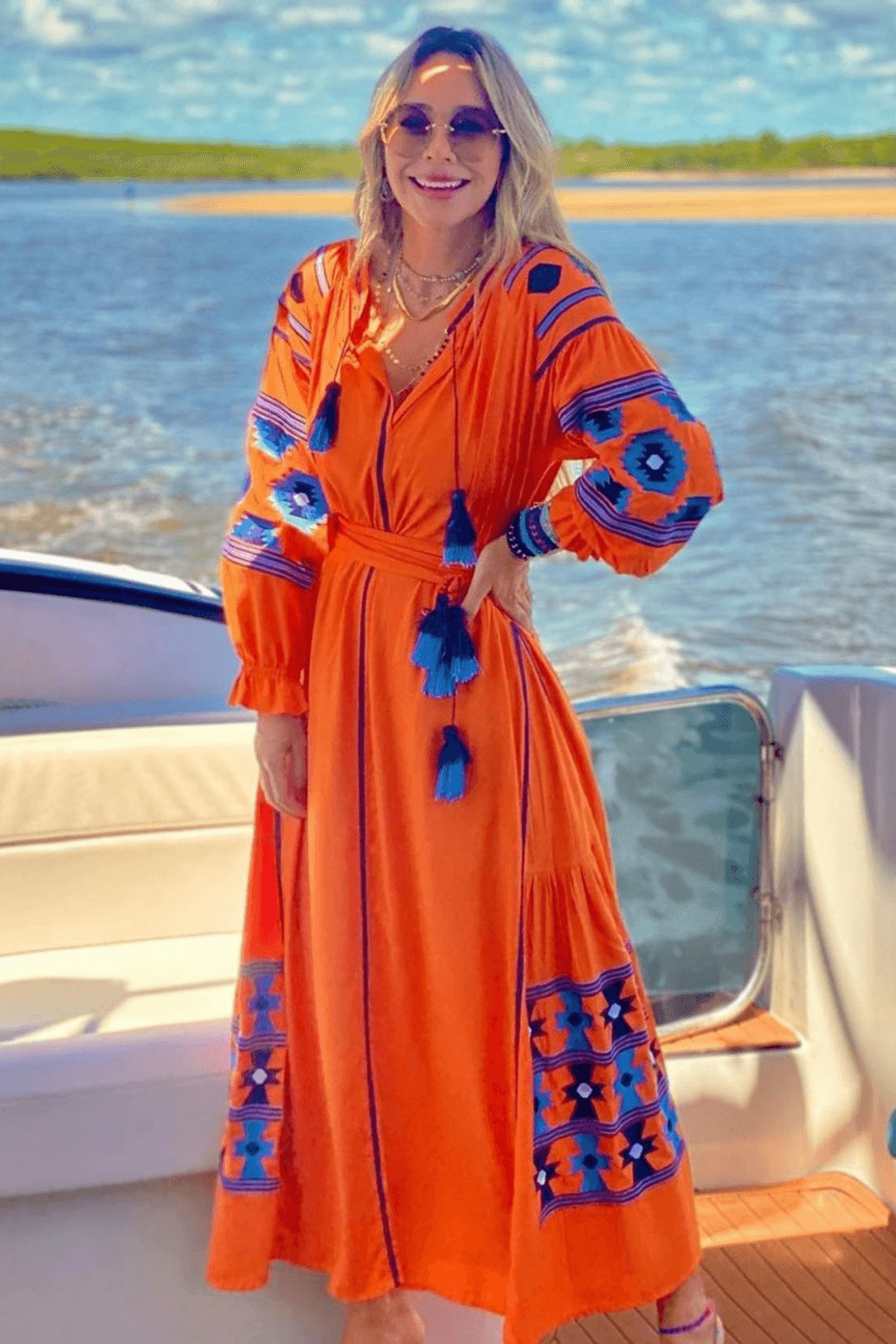 Vestido Marrocos Laranja - Sohoostyle
