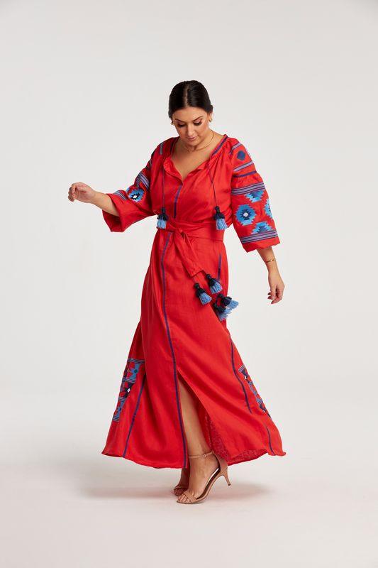 Vestido Marrocos Vermelho - Sohoostyle