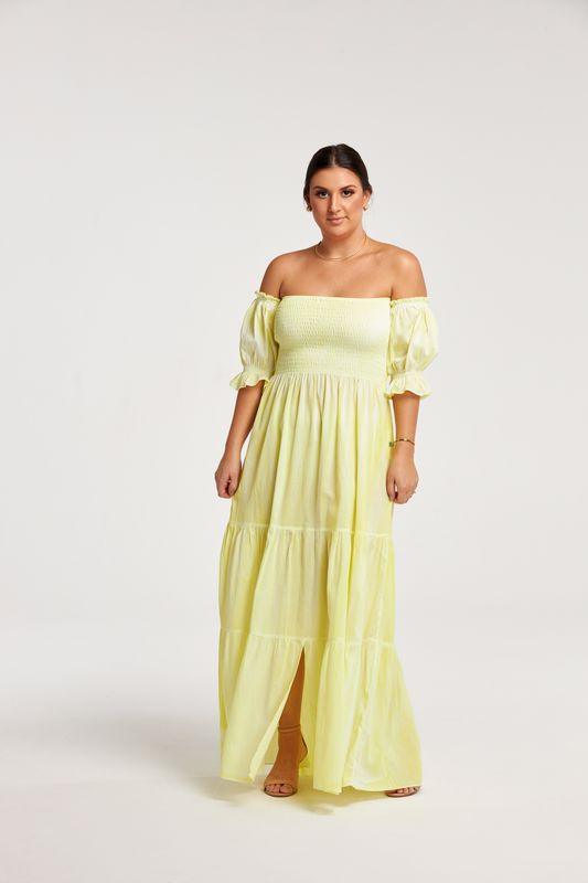 Vestido St Tropez Amarelo - Sohoostyle